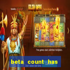 beta count has changed pt br